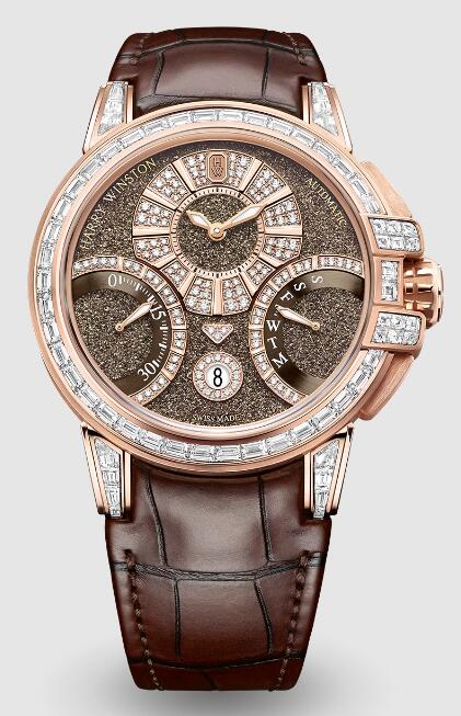 Harry Winston Ocean Sparkling Biretrograde Automatic 42mm OCEABI42RR003 Replica Watch